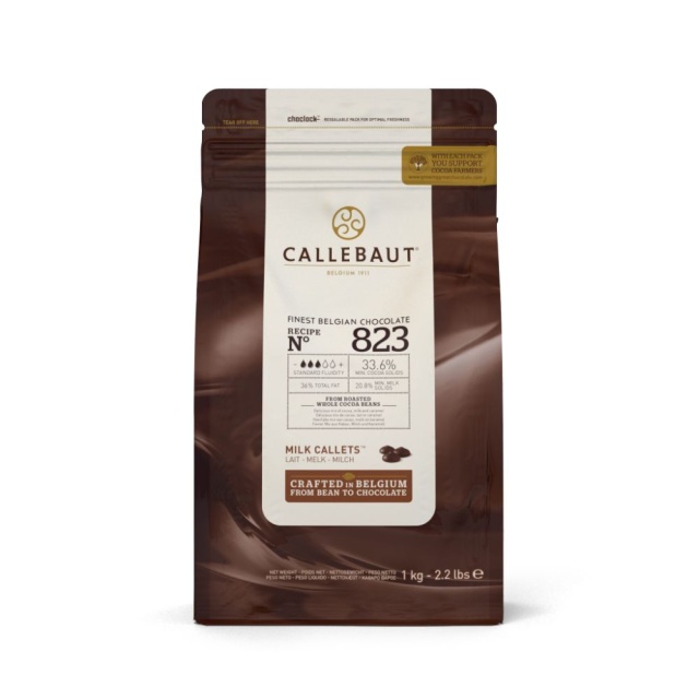 Couverture, melkchocolade 33,6%, korrels, 1 kg - Callebaut