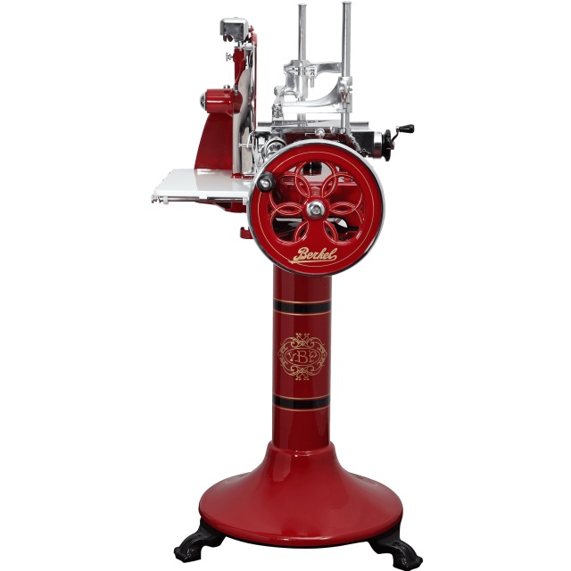 Standaard voor Slicer P15, Rood met gouden decor - Berkel