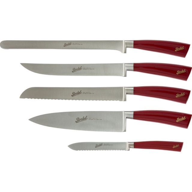Vijfdelige messenset Elegance Red - Berkel