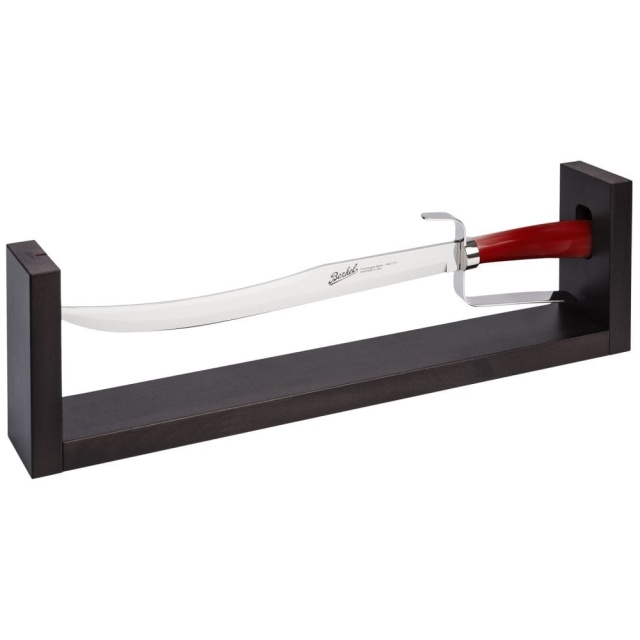 Champagnesabel met houten standaard, 52 cm, Elegance Red - Berkel