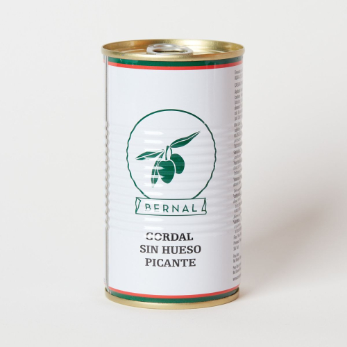 Ontpitte Gordal-olijven, Picante, 150 g - Bernal