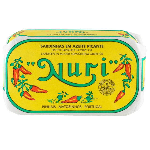 Sardines in olijfolie, gekruid, 125g - Nuri