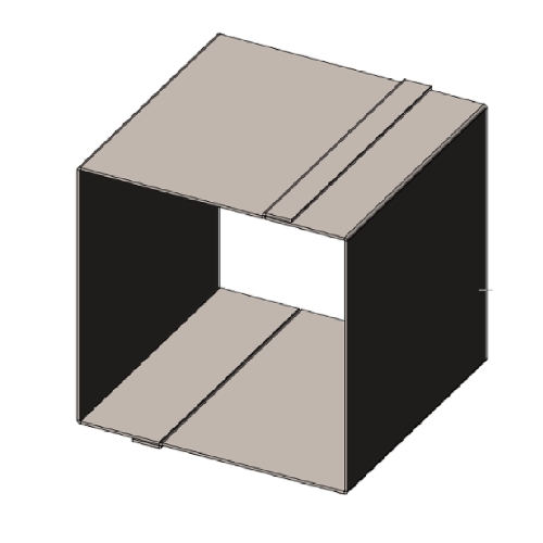 Bakvorm/vierkante projectiering, 10x10x10cm
