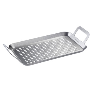 Geperforeerde roestvrijstalen grillplaat, 34 x 19 cm - Westmark