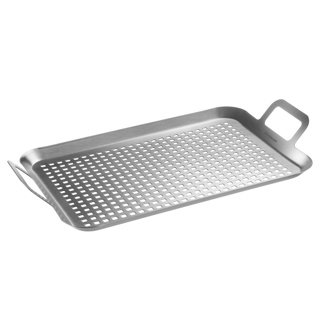 Geperforeerde roestvrijstalen grillplaat, 43,5 x 25,5 cm - Westmark