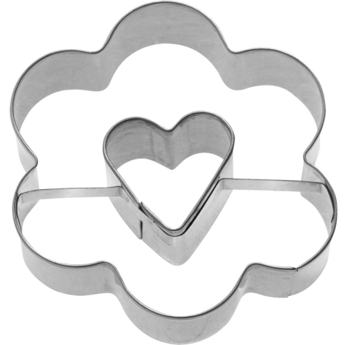 Peperkoekvorm, Bloem met hart, 6,5 cm - Westmark