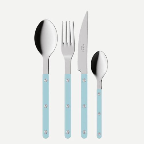 Bestekset, 4 stuks, Bistrot, Pastel Blue - Sabre Paris