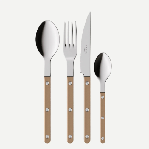 Bestekset, 24 stuks,-Bistrot Pearly, Caramel - Sabre Paris