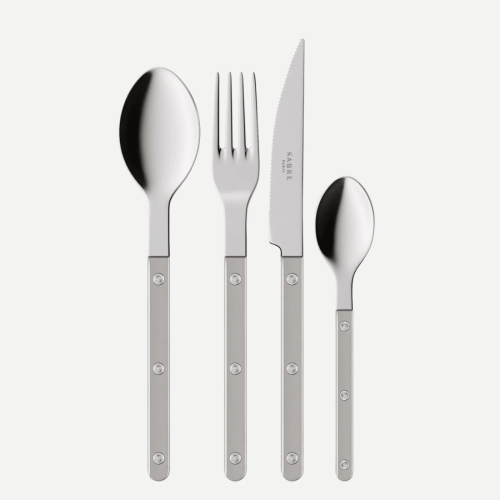 Bestekset, 24 stuks,-Bistrot Pearly, Grey - Sabre Paris