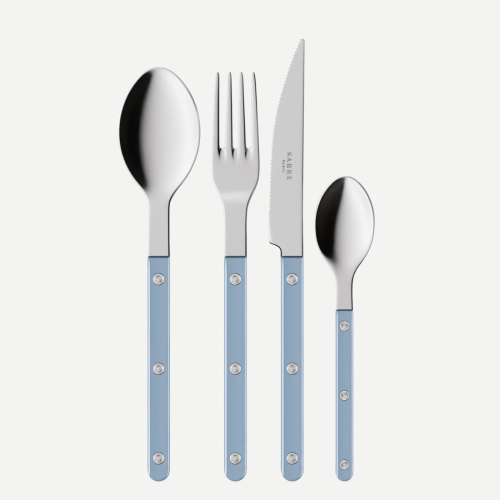 Bestekset, 24 stuks,-Bistrot Pearly, Light blue - Sabre Paris