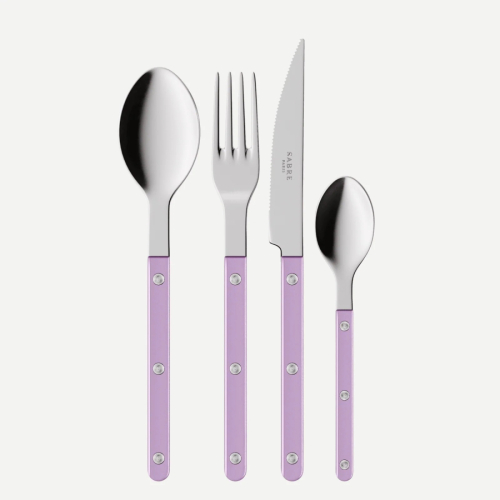 Bestekset, 24 stuks,-Bistrot Pearly, Lilac - Sabre Paris
