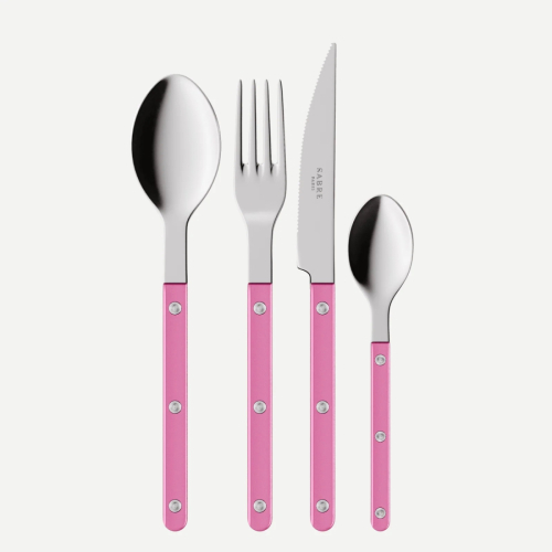 Bestekset, 24 stuks,-Bistrot Pearly, Pink - Sabre Paris