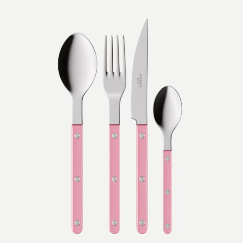 Bestekset, 24 stuks,-Bistrot Pearly, Soft pink - Sabre Paris