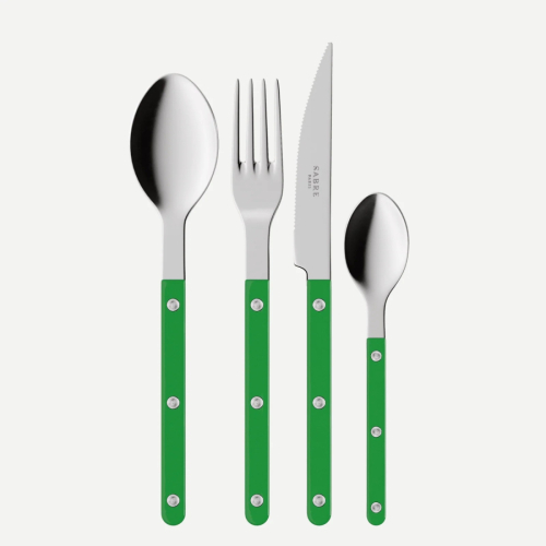 Bestekset, 24 stuks,-Bistrot, Garden green - Sabre Paris