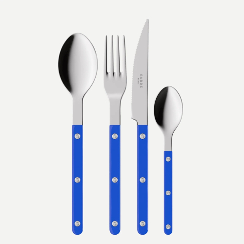 Bestekset, 24 stuks,-Bistrot, Lapis blue - Sabre Paris