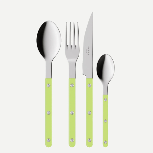 Bestekset, 24 stuks,-Bistrot, Lime - Sabre Paris