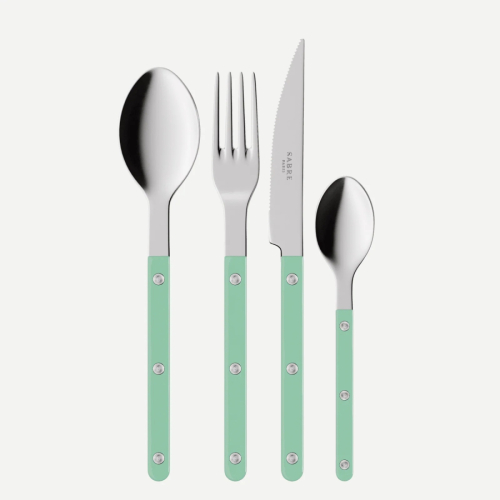 Bestekset, 24 stuks,-Bistrot, Pastel green - Sabre Paris