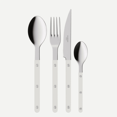 Bestekset, 24 stuks,-Bistrot, White - Sabre Paris