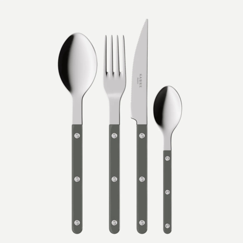 Bestekset, 4 stuks,-Bistrot, Dark grey - Sabre Paris
