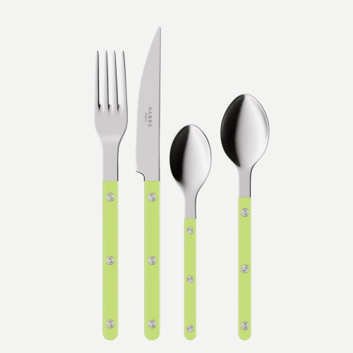 Bestekset, 4 stuks,-Bistrot, Lime - Sabre Paris