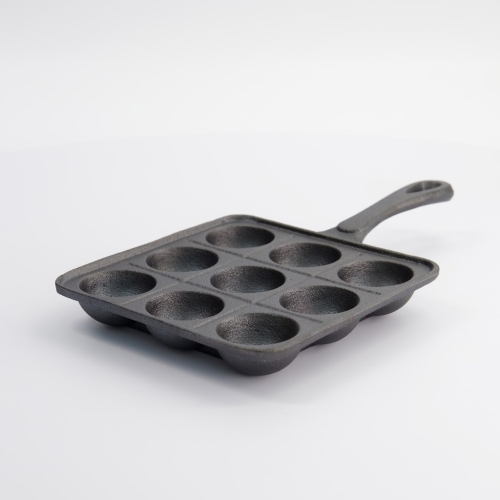 Gietijzeren takoyaki pan