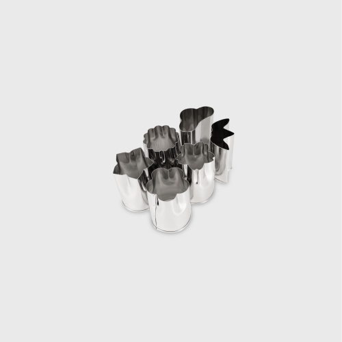 Japanse groentestempelvormen, 6-pack, klein - Queen Rose