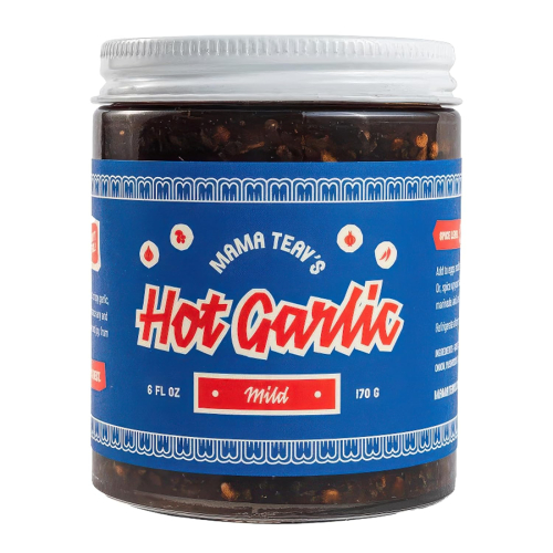 Mama Teav's Hot Garlic Chili Crisp (Mild), 170 g