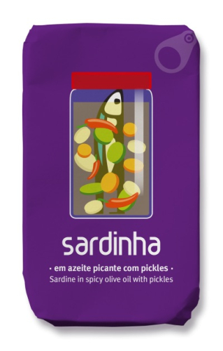 Sardines in Olijfolie, Pickles, 120 g - Sardinha