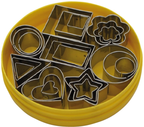 Kleine uitstekers, gemengde geometrische vormen in meerdere maten, set van 24 stuks - Schneider