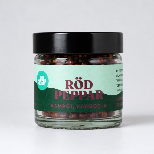 Peper, Rode Kampot, 40 g - The Pepper Quest
