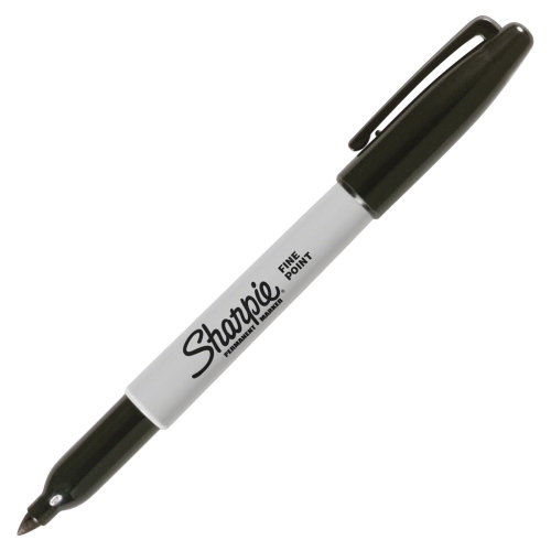 Marker, fijne punt, zwart – Sharpie