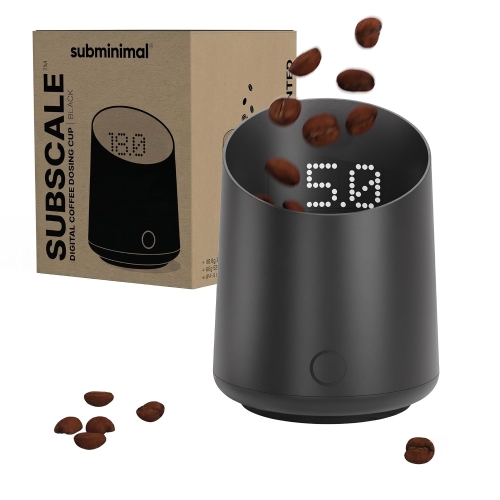 Subminimal SubScale espressoweegschaal, zwart