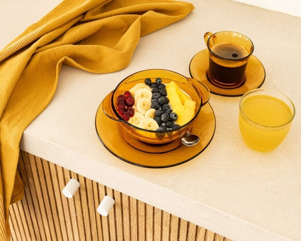 Kom met handvat 51 cl, Licht amber - Duralex