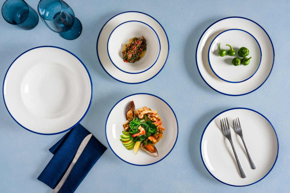 Vat 19 x 11 cm, Gourmet Linea Blauw - Bonna