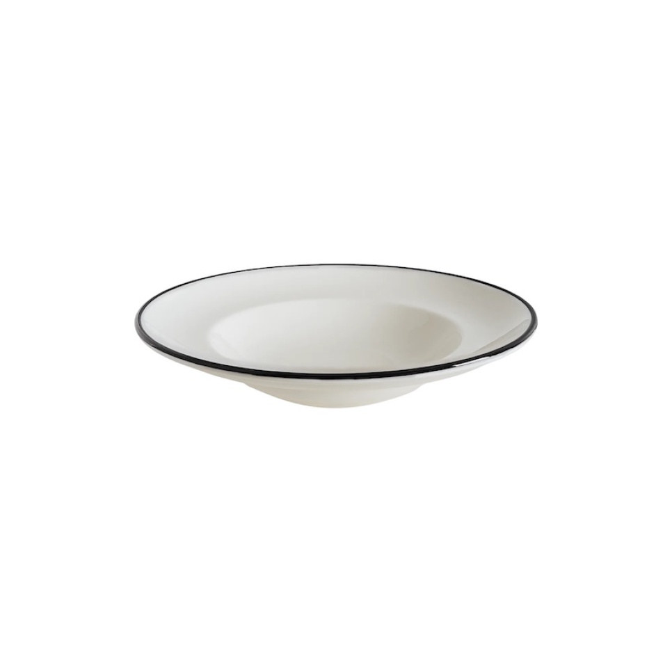 Diep bord 24 cm, Gourmet Linea Zwart - Bonna in de groep Tafelschikking / Borden, Kommen & Schotels / Borden bij The Kitchen Lab (1069-31833)