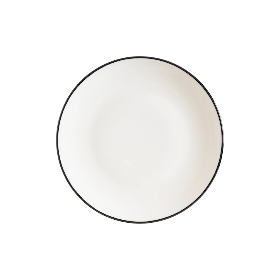 Bord 25 cm, Gourmet Linea Zwart - Bonna in de groep Tafelschikking / Borden, Kommen & Schotels / Borden bij The Kitchen Lab (1069-31844)