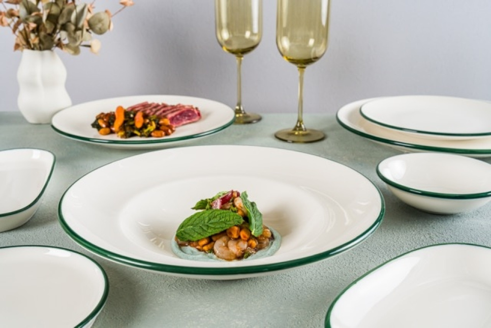 Bord 21 cm, Gourmet Linea Green - Bonna