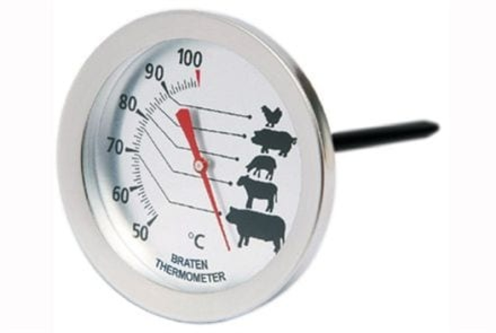 Vleesthermometer met illustraties - Mingle in de groep Koken / Meters & Metingen / Keukenthermometers / Insteekthermometers bij The Kitchen Lab (1070-10512)