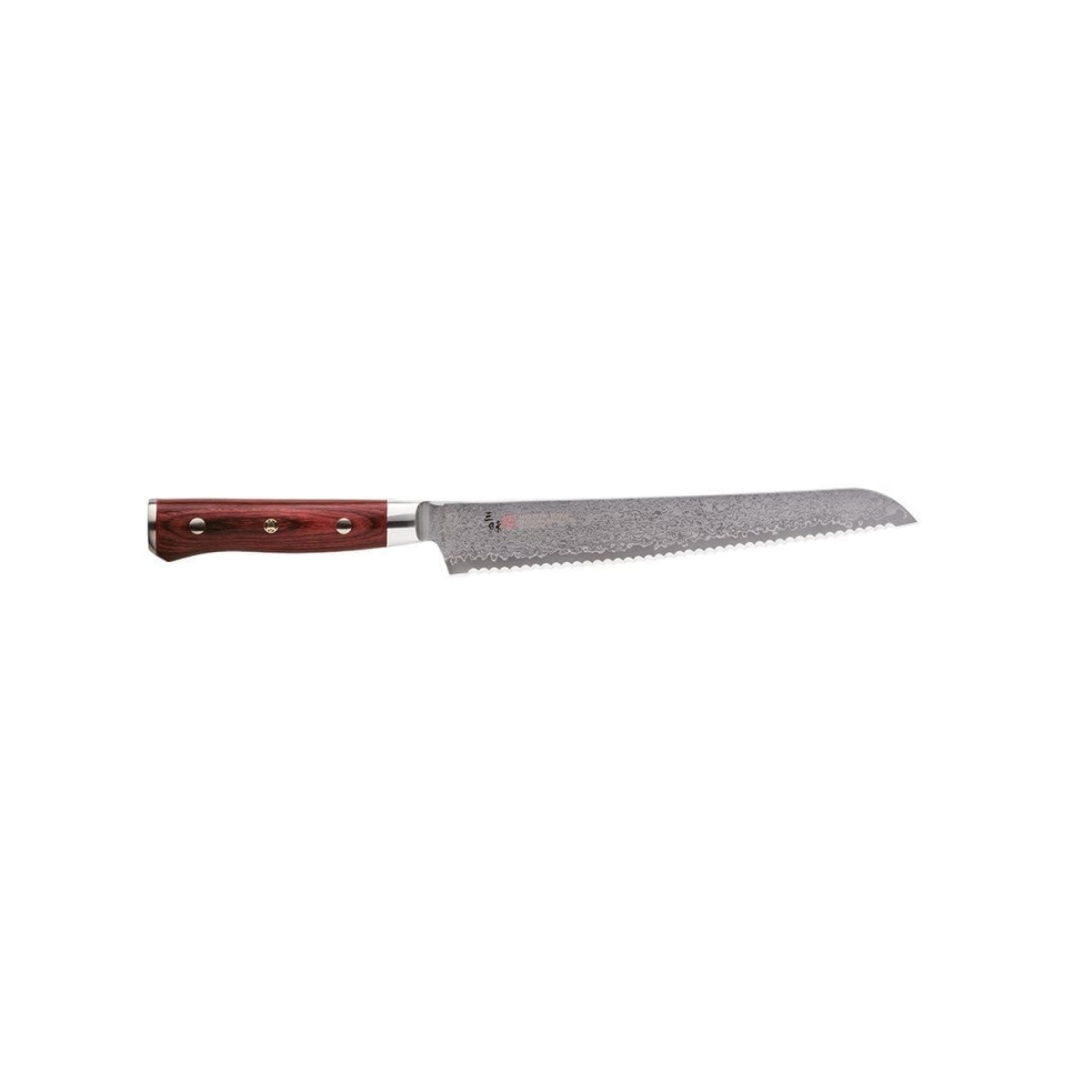 Broodmes, 23cm, Flame Damascus - Mcusta/Zanmai in de groep Koken / Keukenmessen / Brood messen bij The Kitchen Lab (1070-17353)