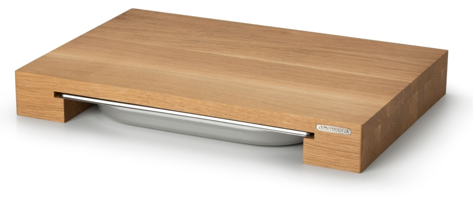 Snijplank met 1 lade, eiken, medium - Continenta Snijplank met 1 lade, eiken, medium - Continenta