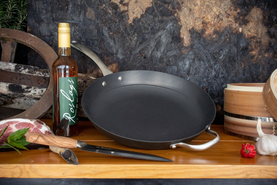 Koekenpan, lichtgewicht gietijzer, non-stick - Satake