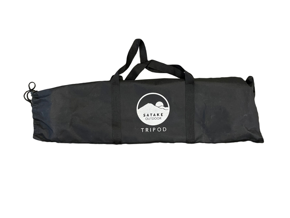 Tri-Pod, 4 kettingen, haken & canvas tas, XL - Satake