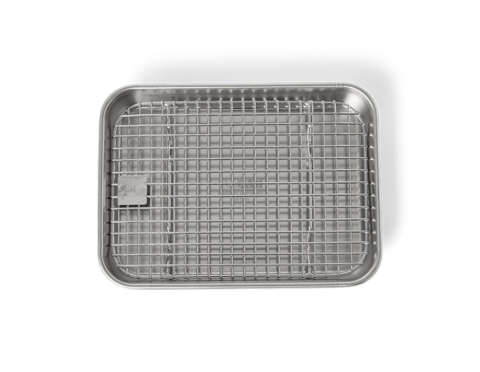 Gastronormbak/bakplaat met rooster, 18x14 cm, roestvrij staal - Culimat in de groep Koken / Ovenschalen & Gastronorms / Bakplaten & bladen bij The Kitchen Lab (1070-36176)