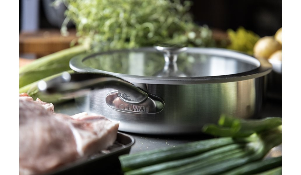 Sauteerpan 28 cm, roestvrij staal - Culimat