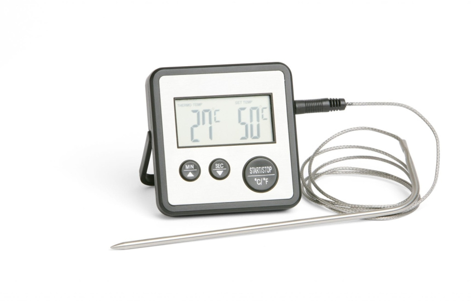 Digitale braadthermometer met timer in de groep Koken / Meters & Metingen / Keukenthermometers / Sonde thermometers bij The Kitchen Lab (1071-10715)