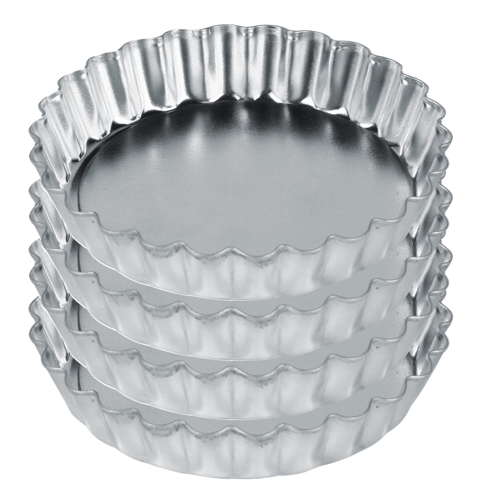 Kleine taartvormpjes in blik, 4-pack