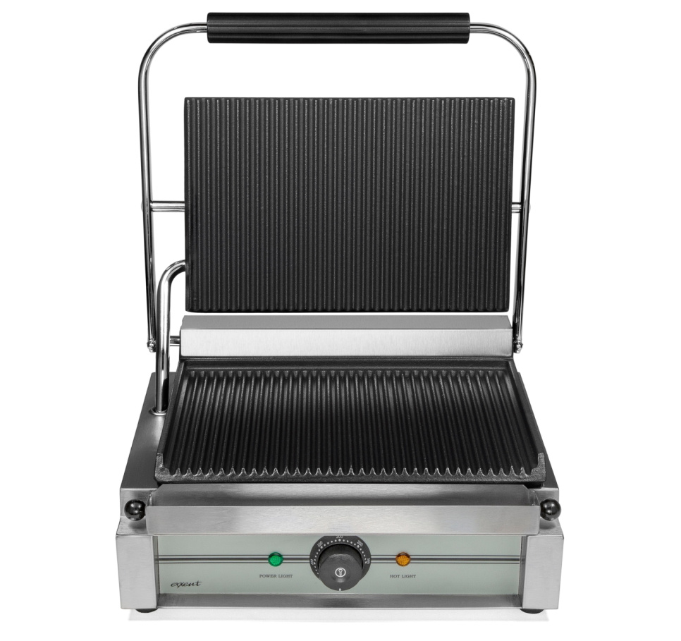 Panini klemrooster, geribbeld - Exxent in de groep Keukenapparatuur / Verwarming & Koken / Panini pers bij The Kitchen Lab (1071-32018)