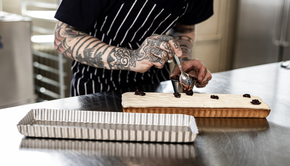 Taartvorm 35 x 11 cm, antiaanbaklaag - Exxent Taartvorm 35 x 11 cm, antiaanbaklaag - Exxent