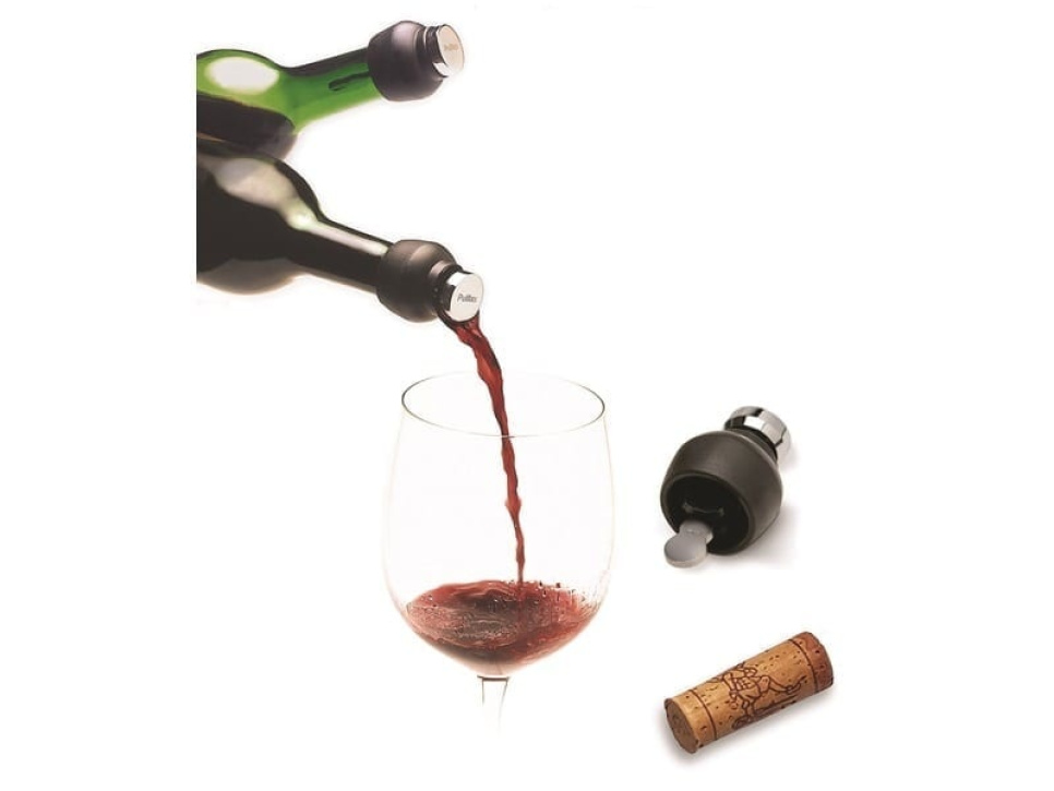 Stop voor wijnfles, Saturnus - Pulltex in de groep Bar & Wijn / Wijn accessoires / Afsluiter bij The Kitchen Lab (1073-11618)