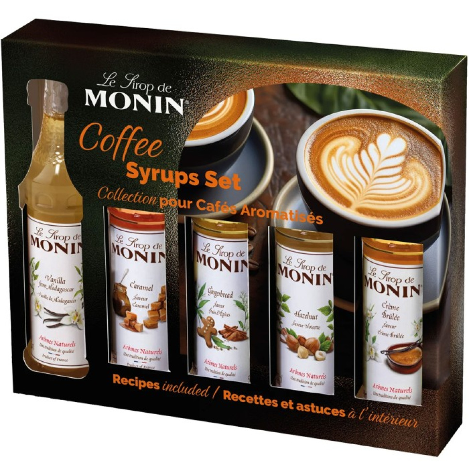 Monin Coffee Set Syrup 5 x 5 cl in de groep Bar & Wijn / Bar Materiaal / Overig bar materiaal bij The Kitchen Lab (1083-30786)